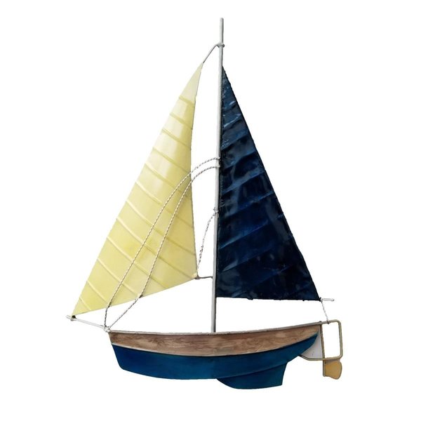 Made4Mansions Eangee Home Design esh143 Sailboat Wall Decor White &amp; Blue MA2559265